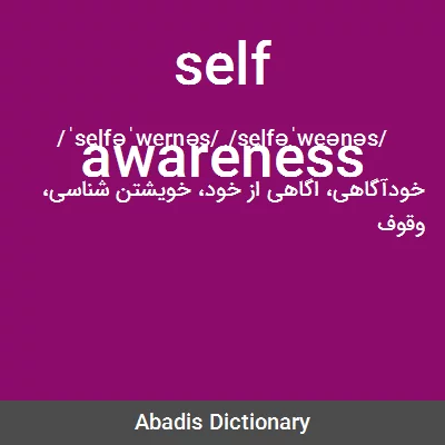 معنی self awareness